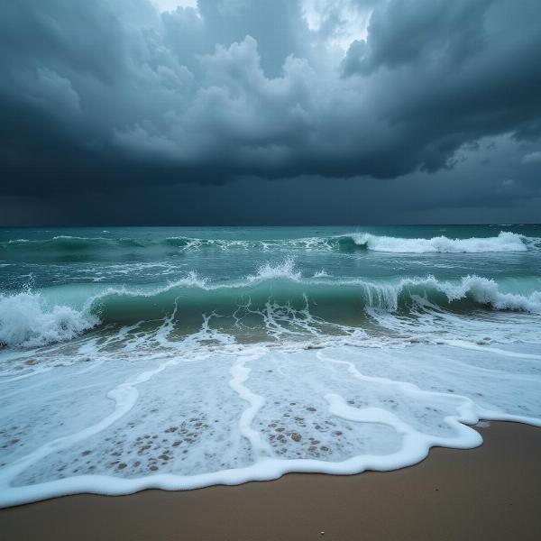 Sonhar com água do mar subindo: o que significa?