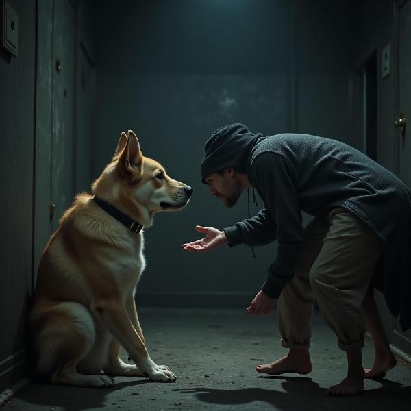 Cachorro mordendo em sonho representando traição e perigo