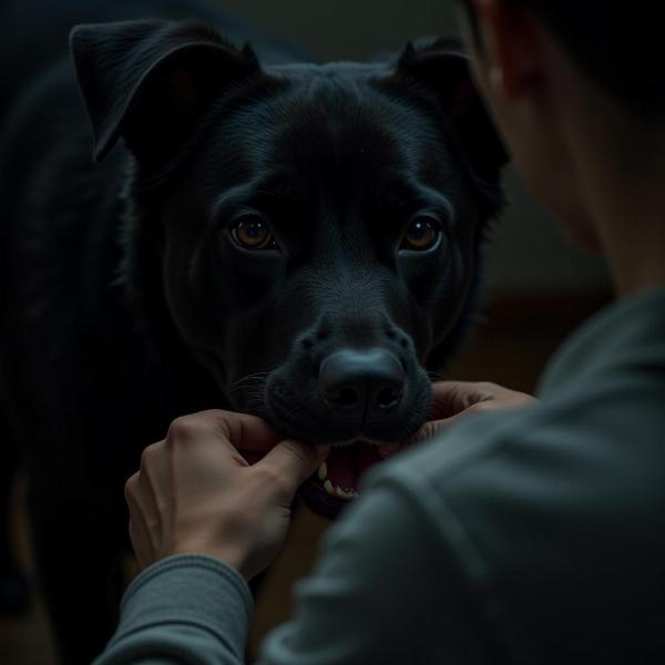 Cachorro preto mordendo no sonho: Significados e interpretações.