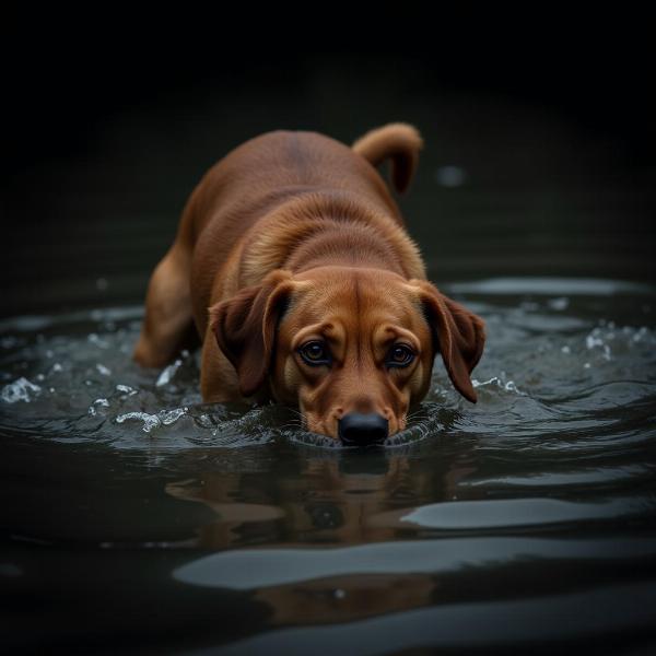 Cachorro se afogando em um sonho: Interpretação e significado