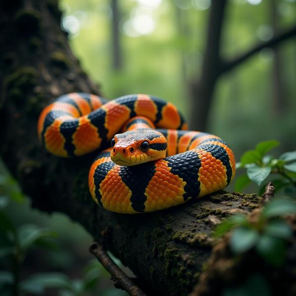 Cobra laranja e preta em sonho: Simbolismo e interpretação