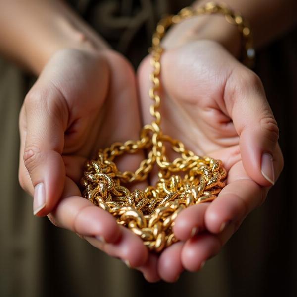 Sonho com cordão de ouro e laços familiares