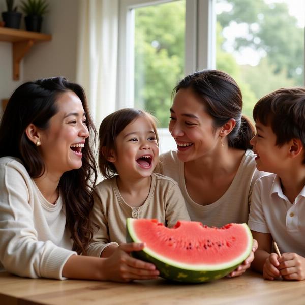 Melancia Madura em Família