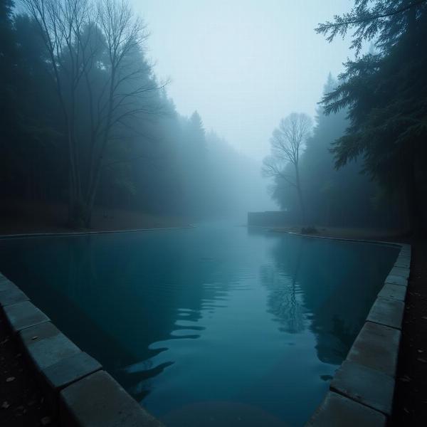 Piscina representando o inconsciente e seus mistérios.