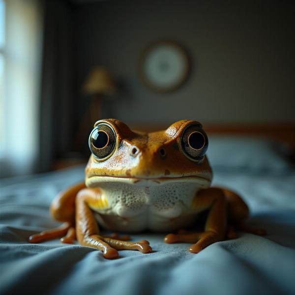 Interpretação de sonhos com sapo na cama