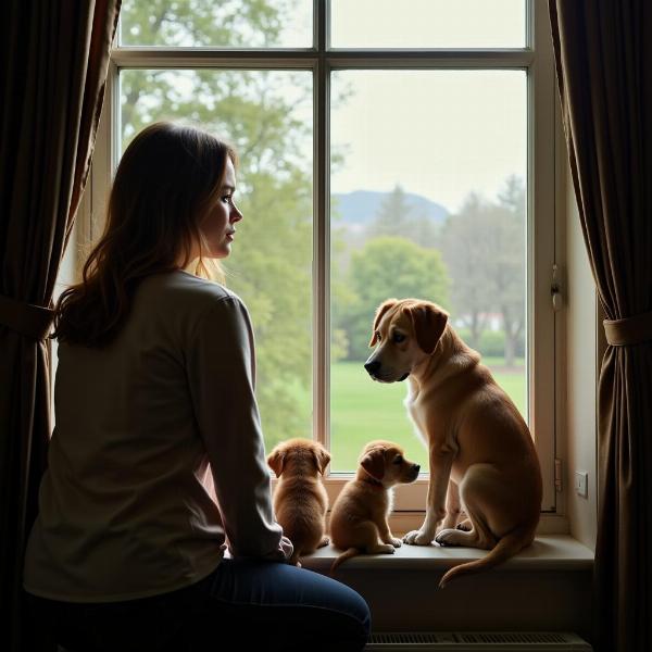 Refletindo sobre o significado do sonho com cachorra e filhotes.