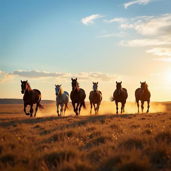 Sonhar com cavalos correndo livremente