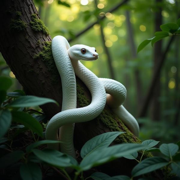 Sonhar com cobra branca: significado no Brasil