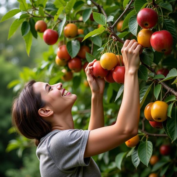 Sonhar com Colheita de Frutas e Abundância