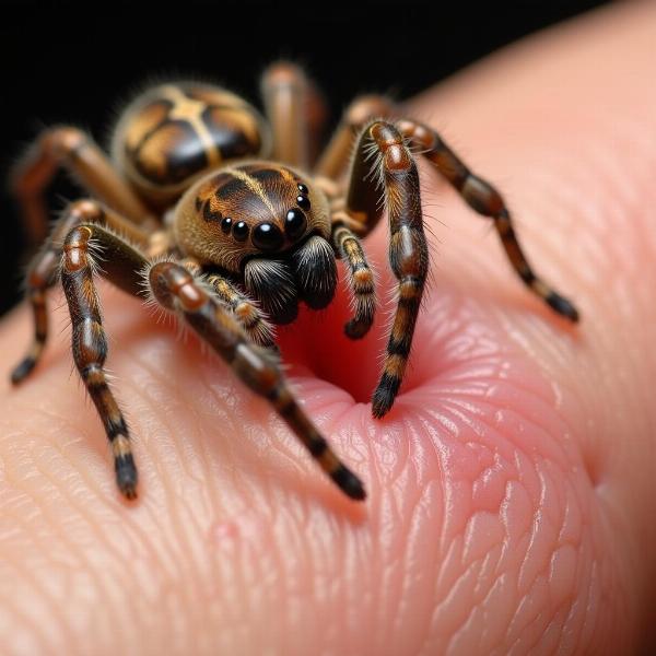 Sonhar com aranha picando a mão: Cảnh báo gì?