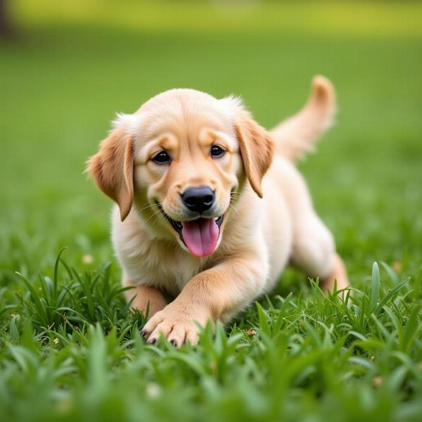 Sonhar com cachorro filhote brincando