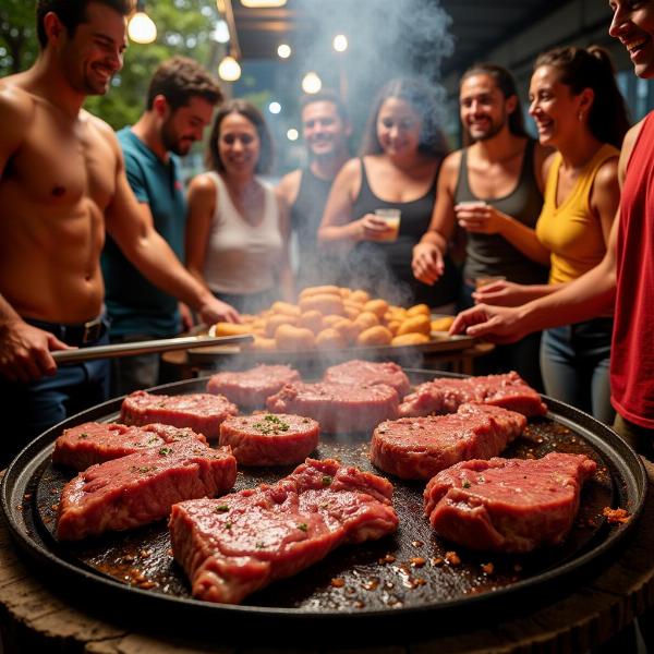 Sonhar com churrasco de carne de boi