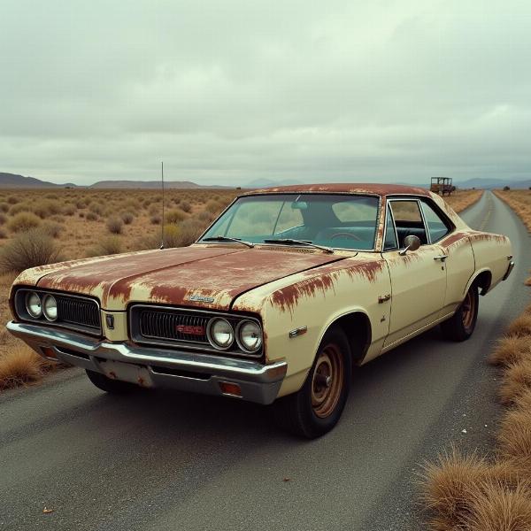 Sonhar com carro velho enferrujado: Nostalgia e memórias.