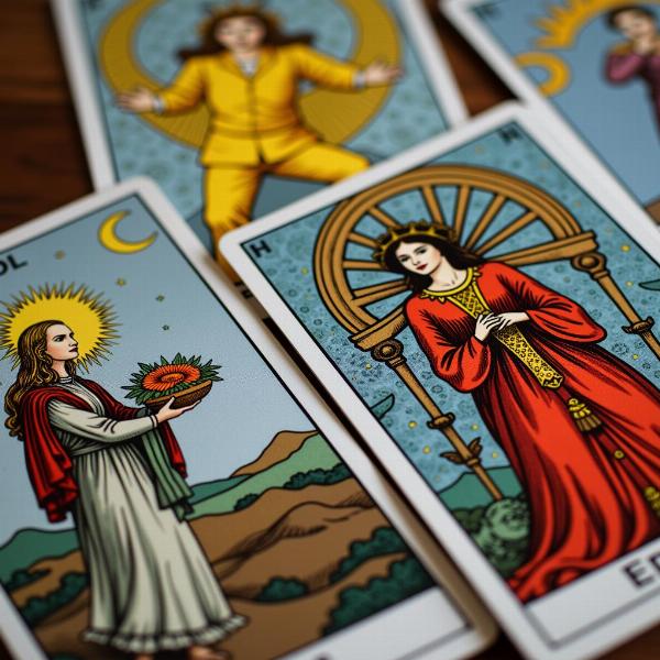 Sonhar com cartas de tarot específicas