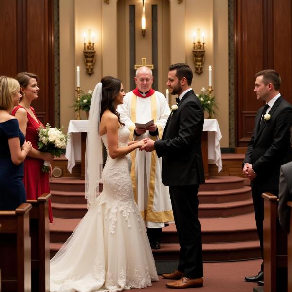 Sonhar com casamento de outra pessoa na igreja