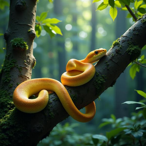 Sonhar com cobra colorida