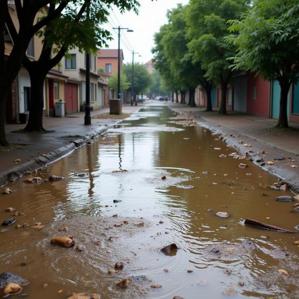 Sonhar com enchente de água suja: Significado