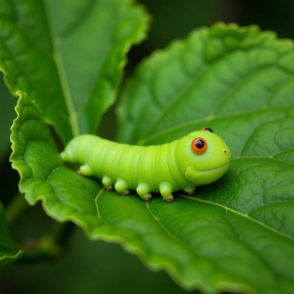 Sonhar com lagarta verde e transformação