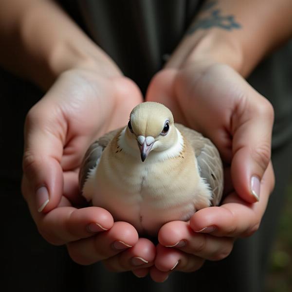 Sonhar com pomba ferida simboliza a necessidade de cuidado e atenção.