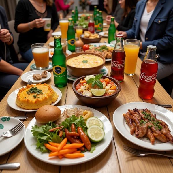 Sonhar com refrigerante em festa brasileira