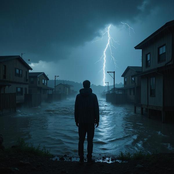 Sonhar com tempestade e enchente, sentimento de medo