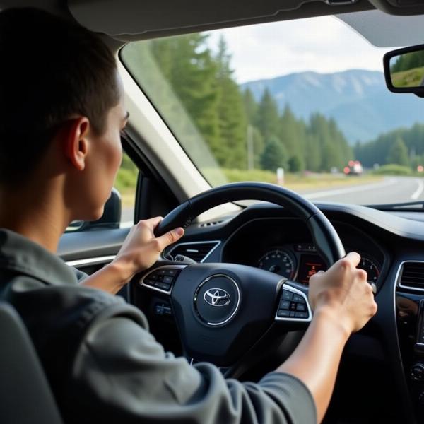 Sonhar com direção de carro e controle