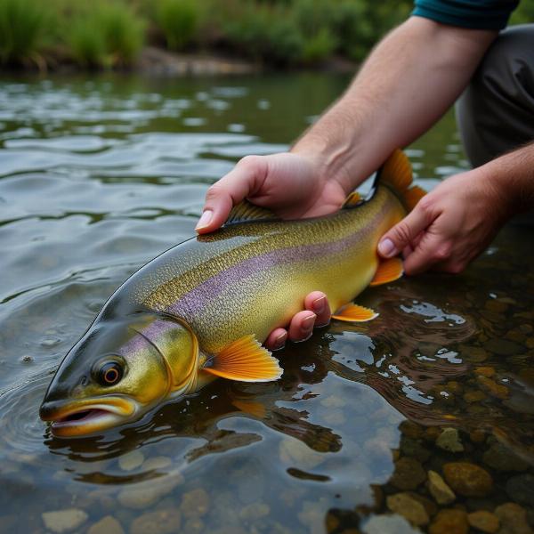 Sonhar pegando peixe grande com a mão: O que significa?