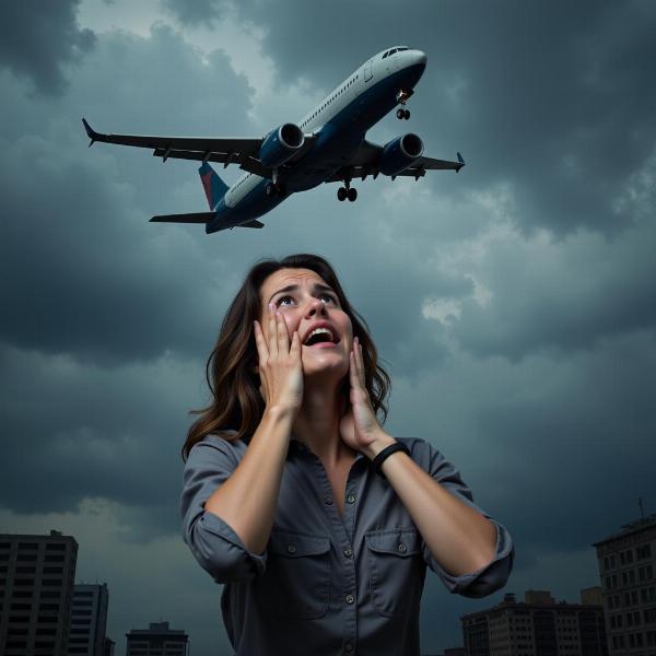 Sonho com avião caindo e a perda de controle