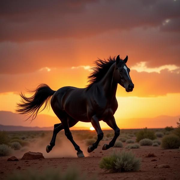 Sonho com cavalo selvagem correndo livremente