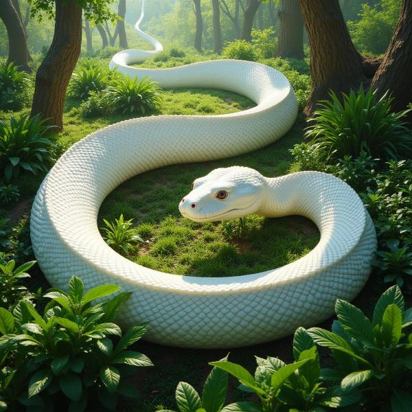 Sonho com Cobra Branca Gigante: Significado