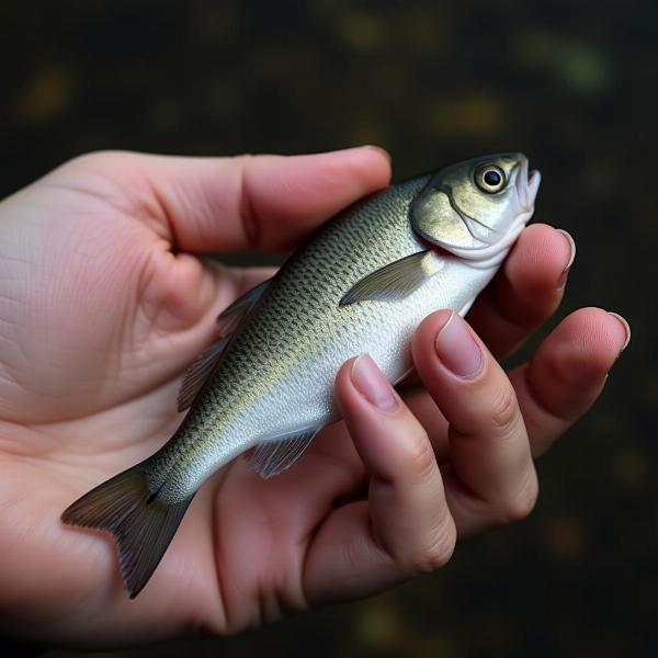 Sonho com peixe morto na mão