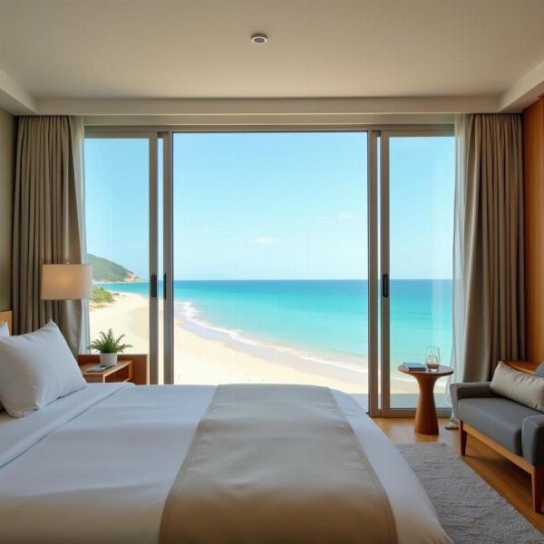 Sonho com quarto de hotel com vista para o mar relaxante