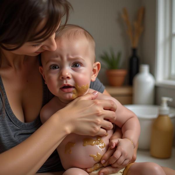 Limpando Bebê Sujo de Fezes: Significado