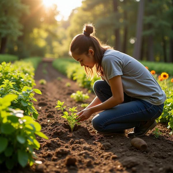 Sonhando com sementes sendo plantadas