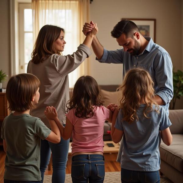 Sonhando Orando em Grupo com Familiares