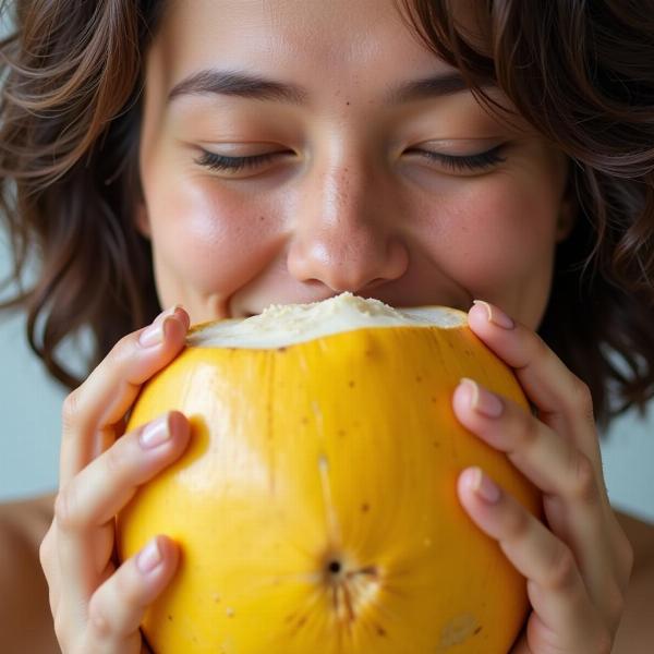 Sonhar bebendo água de coco amarelo