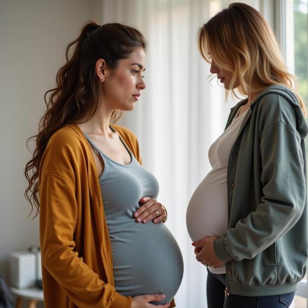 Sonhar com amiga grávida e preocupações