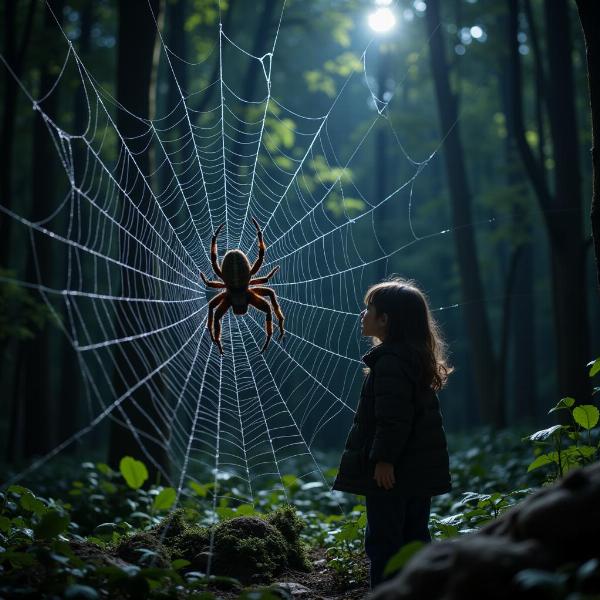 Sonhar com aranha e teia pode causar medo