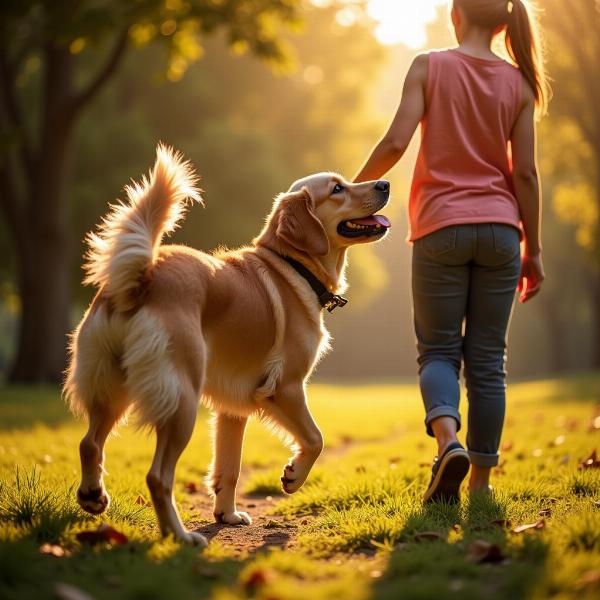 Cachorro amigável em sonho