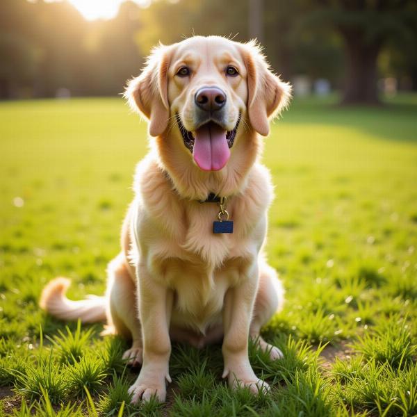 Cachorro amigável em sonho