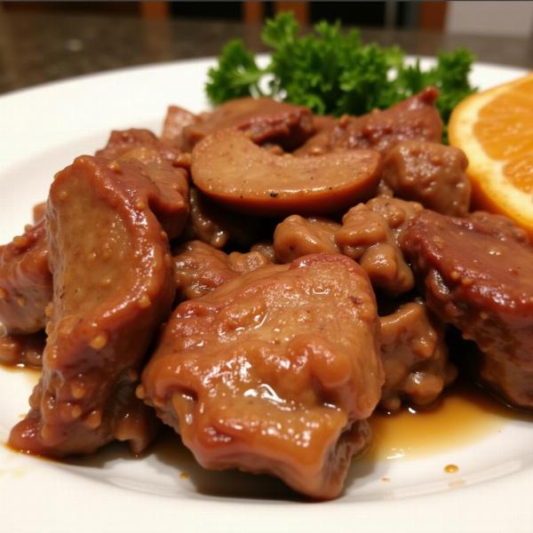 Sonhar com carne de porco cozida