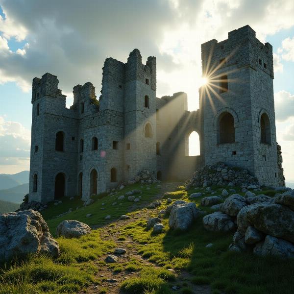 Sonhar com castelo em ruínas e renovação