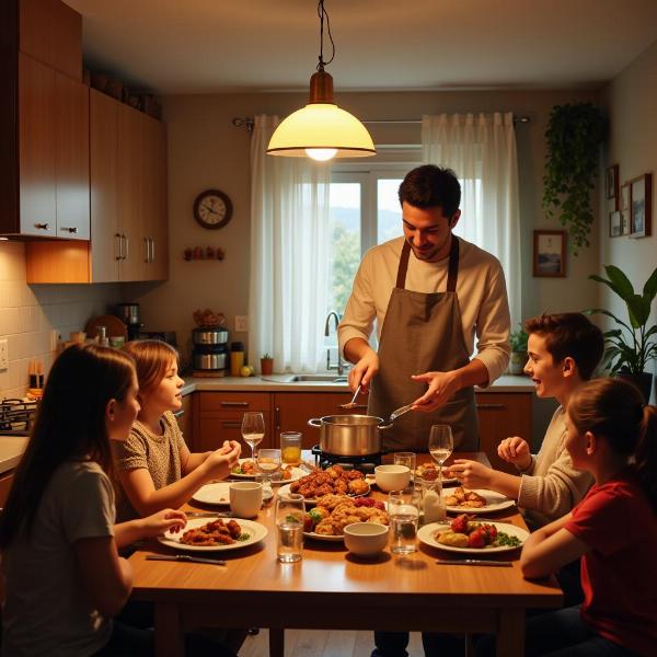 Cozinhando para a Família em Sonhos