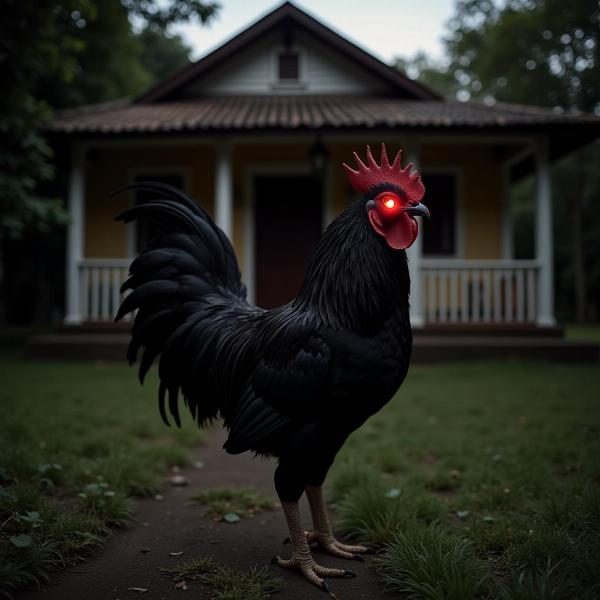 Sonhar com galo preto e proteção