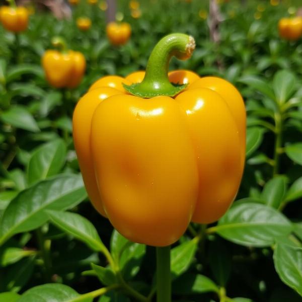 Sonhar com pimenta amarela: Alegria e Prosperidade