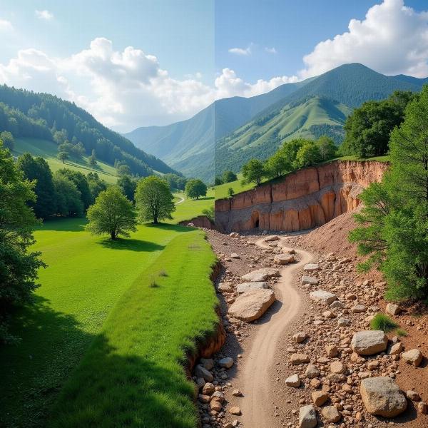 Sonhar com terremoto e mudança