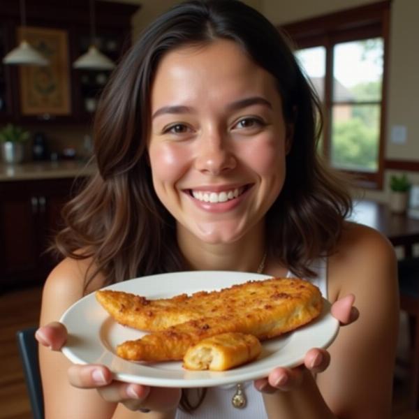 Sonhar comendo peixe frito: Alegria e Satisfação