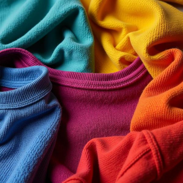 Cores e tecidos no sonho de comprar roupas