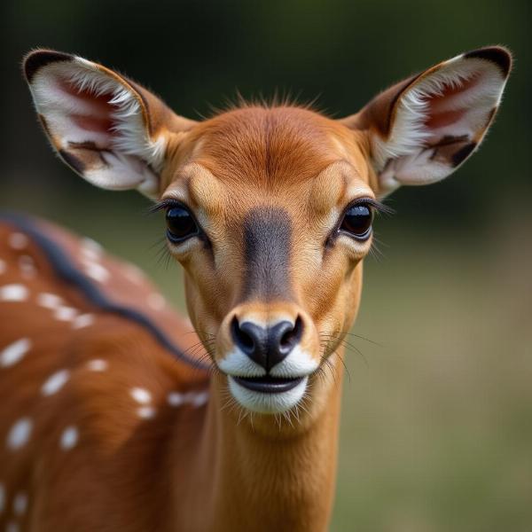 Impala com olhar triste