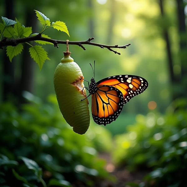 Sonho com morte e transformação simbolizada por uma borboleta